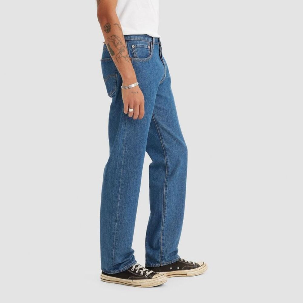 Levi's Men's 501 Regular Fit Straight Jeans - Medium Stonewash 38x32